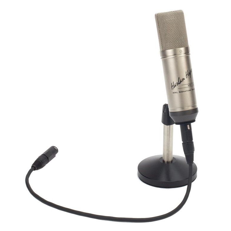 VO: 1-A Voice Over Microphone on desktop mic stand