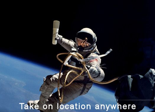 Take on location anywhere